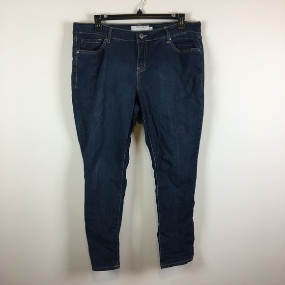 torrid Denim - Torrid High Rise Dark Wash Skinny Jeans 18S Short